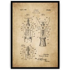 Plakat na starym papierze - korek