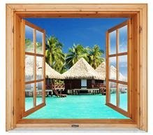 Naklejka na ścianę Okno 3D Bora Bora 0058