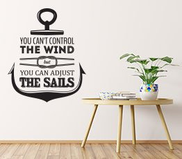 Naklejka na ścianę - Kotwica Motywacyjna