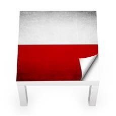 Naklejka na stolik LACK IKEA - Flaga Polski 0173