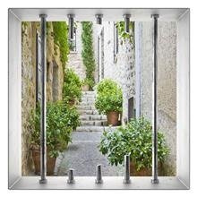 Naklejka na ścianę Okno 3D Francuska uliczka 0013