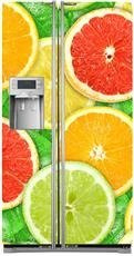 Mata na lodówkę side-by-side - Cytrusowo-kolorowo 0353