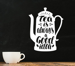 Naklejka na ścianę - Tea is always good idea v2 - 0129