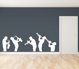 Naklejka na ścianę - Jazz Sekcja Dęta