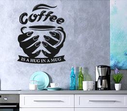 Naklejka na ścianę - Coffee is a hug - 0046