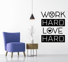 Naklejka na ścianę Hard Work