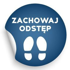 Naklejka na podłogę Zachowaj Odstęp v3