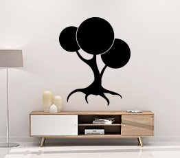 Naklejka na ścianę - Kuliste korony