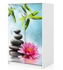 Naklejka na szafę - Lilia i kamienie 0062