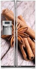 Naklejka na lodówkę side-by-side - Cynamon 0134