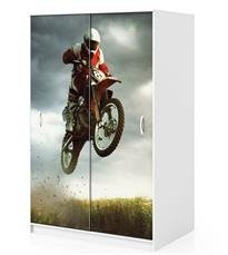 Naklejka na szafę - Lot motocyklem 0128