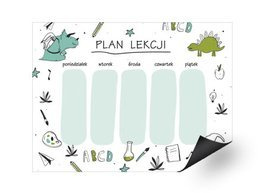 Magnetyczny plan lekcji - Epoka Dinozaurów