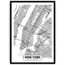 Plakat na białym tle - Nowy Jork