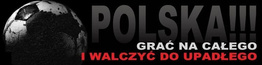 Naklejka na samochód Polska grać na całego