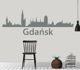 Naklejka na ścianę - Gdańsk