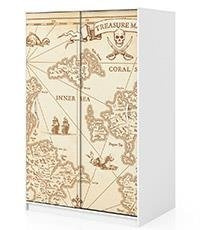 Naklejka na szafę - Mapa skarbów 0253