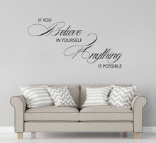 Naklejka na ścianę Believe