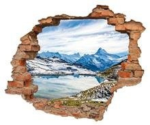Naklejka na ścianę Dziura 3D Jezioro Bachalpsee 0081
