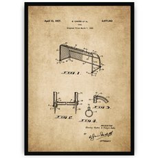 Plakat na starym papierze - gol