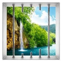 Naklejka na ścianę Okno 3D Chorwacki wodospad 0008