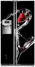 Mata na lodówkę side-by-side - Martini z truskawką 0370