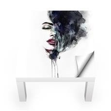 Naklejka na stolik LACK IKEA - Portret kobiety 0220