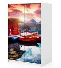 Naklejka na szafę - Malownicza przystań 0029