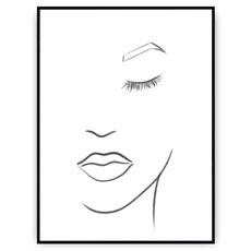 Plakat - Szkic twarzy