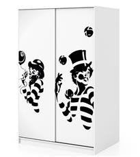 Naklejka na szafę - Klaun 0234