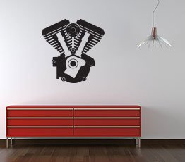 Naklejka na ścianę - V-Twin