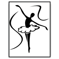 Plakat - Kobieta baletnica