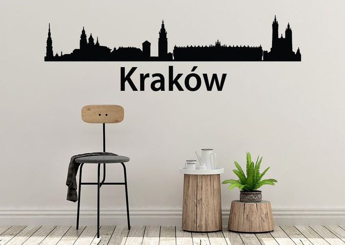 Naklejka na ścianę - Kraków