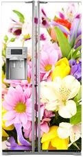 Naklejka na lodówkę side-by-side - Piękne kwiaty 0109