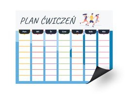 Magnetyczny planer ćwiczeń - Bieg do Celu