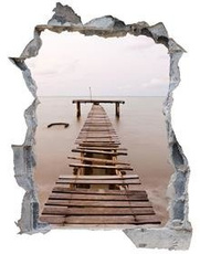 Naklejka na ścianę Dziura 3D - Nadbrzeże 0004