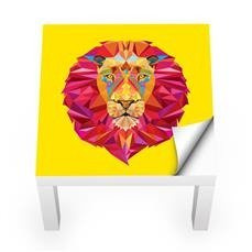 Naklejka na stolik LACK IKEA - Geometryczny lew 0131