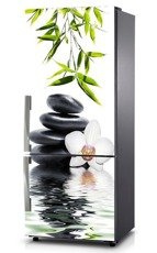 Naklejka na lodówkę - Biała orchidea 0005