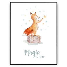 Plakat - Lis na skrzynce
