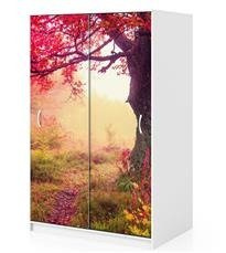 Naklejka na szafę - Kolorowy park 0010