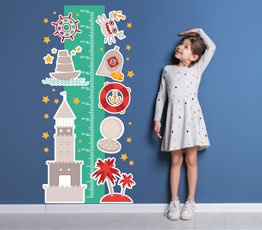 Miarka wzrostu dla dziecka Marynarski świat 0024