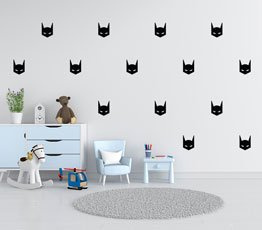 Naklejki skandynawskie na ścianę - Nocny Bohater małe