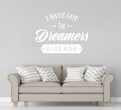 Naklejka na ścianę Dreamers Disease