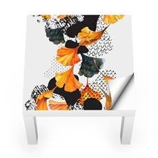 Naklejka na stolik LACK IKEA - Jesienna abstrakcja 0237