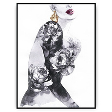 Plakat - Kobieta na farbach