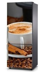 Naklejka na lodówkę - Kawa z cynamonem 0066