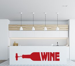 Naklejka na ścianę - Wino - 0025