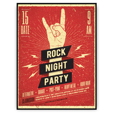 Plakat - Rock time party