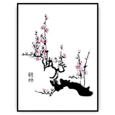 Plakat - Kwitnąca wiśnia