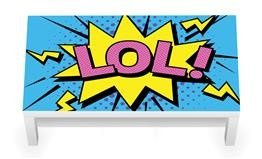 Naklejka na stolik kawowy LACK IKEA - Lol 0113