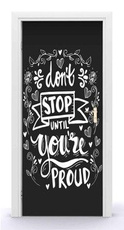 Naklejka na drzwi - Bądź dumny 0653